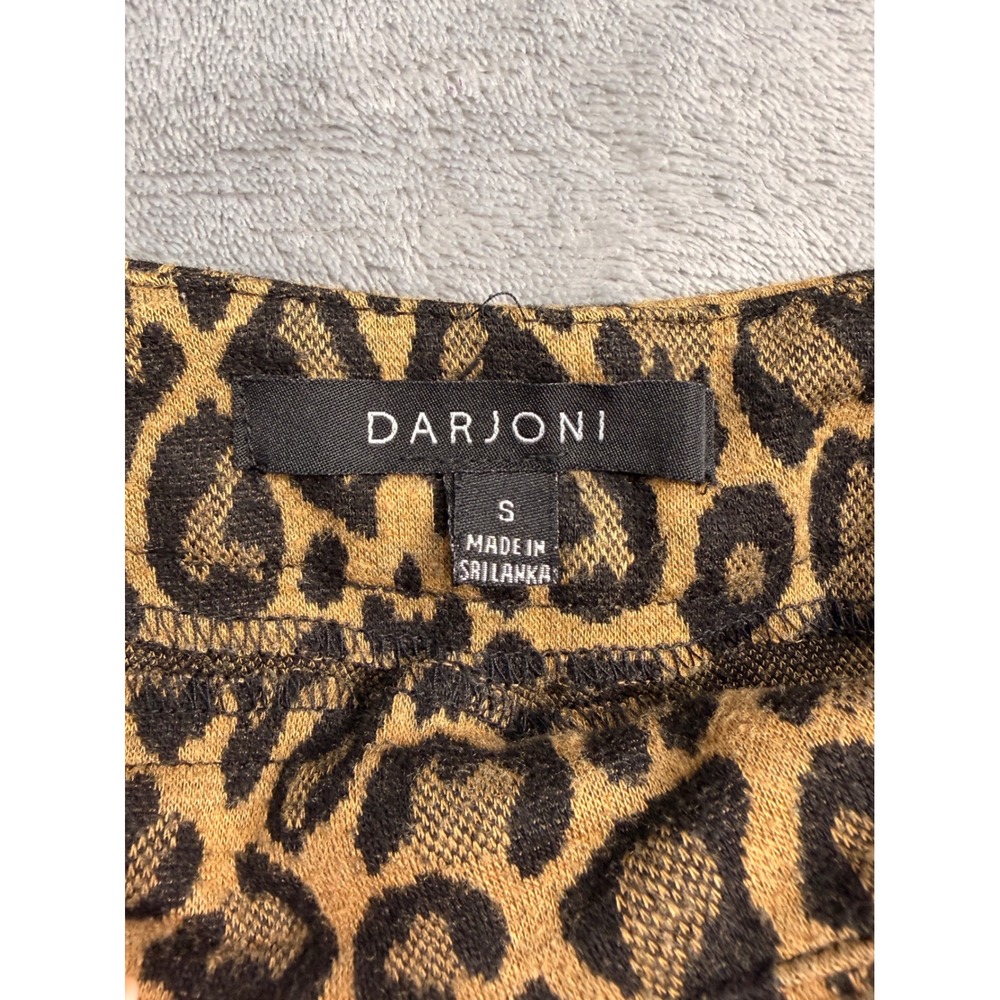 Cheetah Animal Print High Waisted Knit Shorts 00s Mob Wife Festival S - Picture 3 of 7